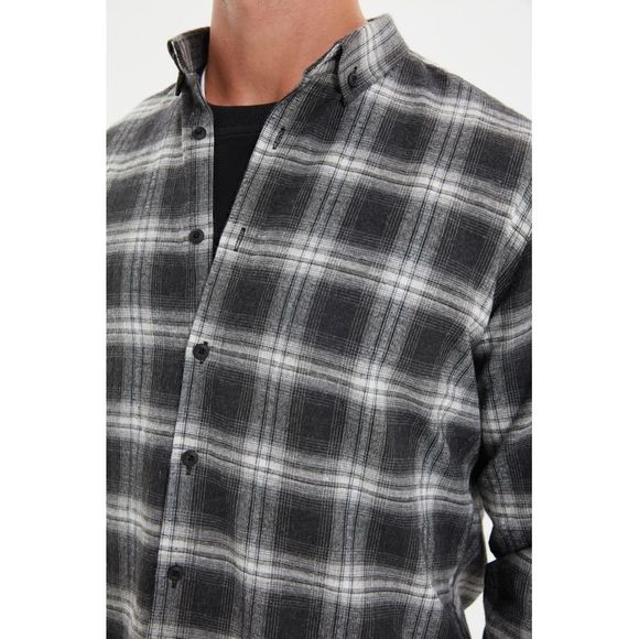 NWT Trendyol Men Slim fit Button placket Woven Shirt - Picture 4 of 11